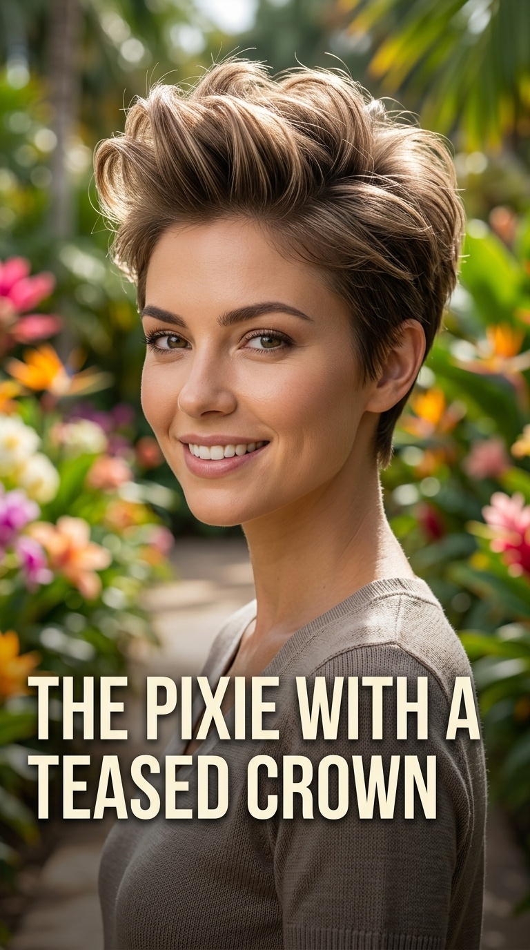 The Pixie with a Teased Crown