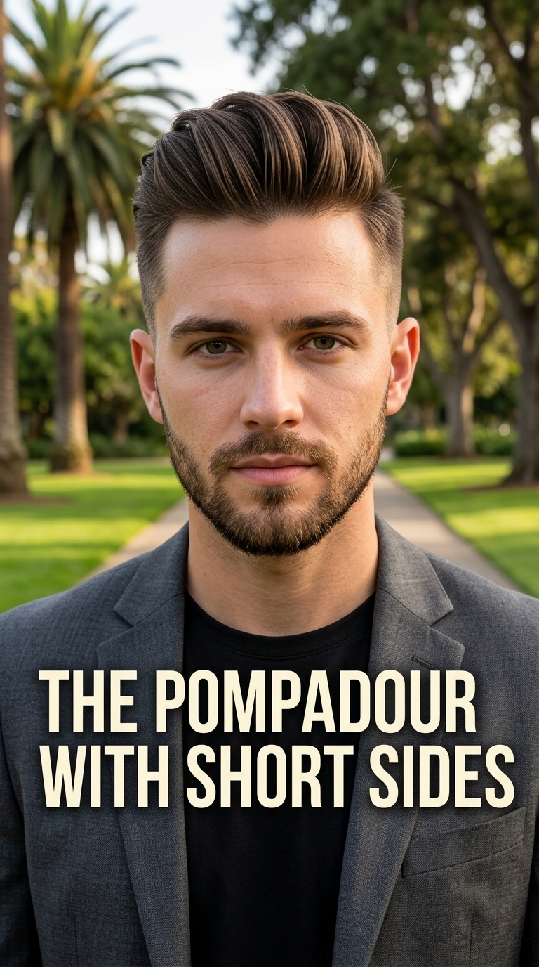 The Pompadour with Short Sides