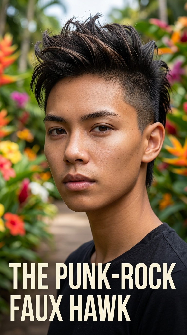 The Punk-Rock Faux Hawk
