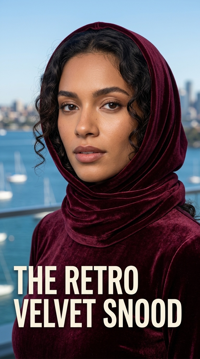 The Retro Velvet Snood