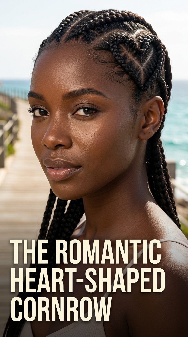 The Romantic Heart-Shaped Cornrow