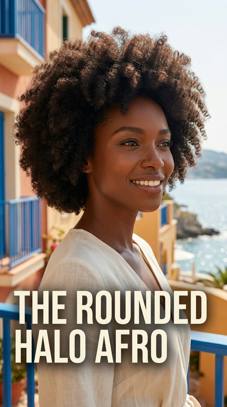 The Rounded Halo Afro
