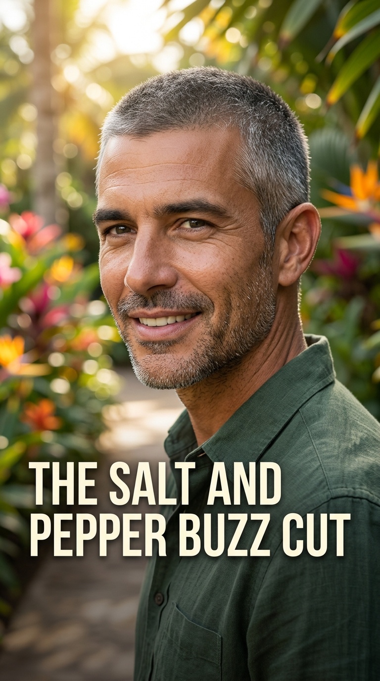 The Salt and Pepper Buzz Cut