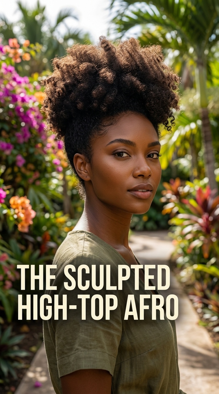 The Sculpted High-Top Afro
