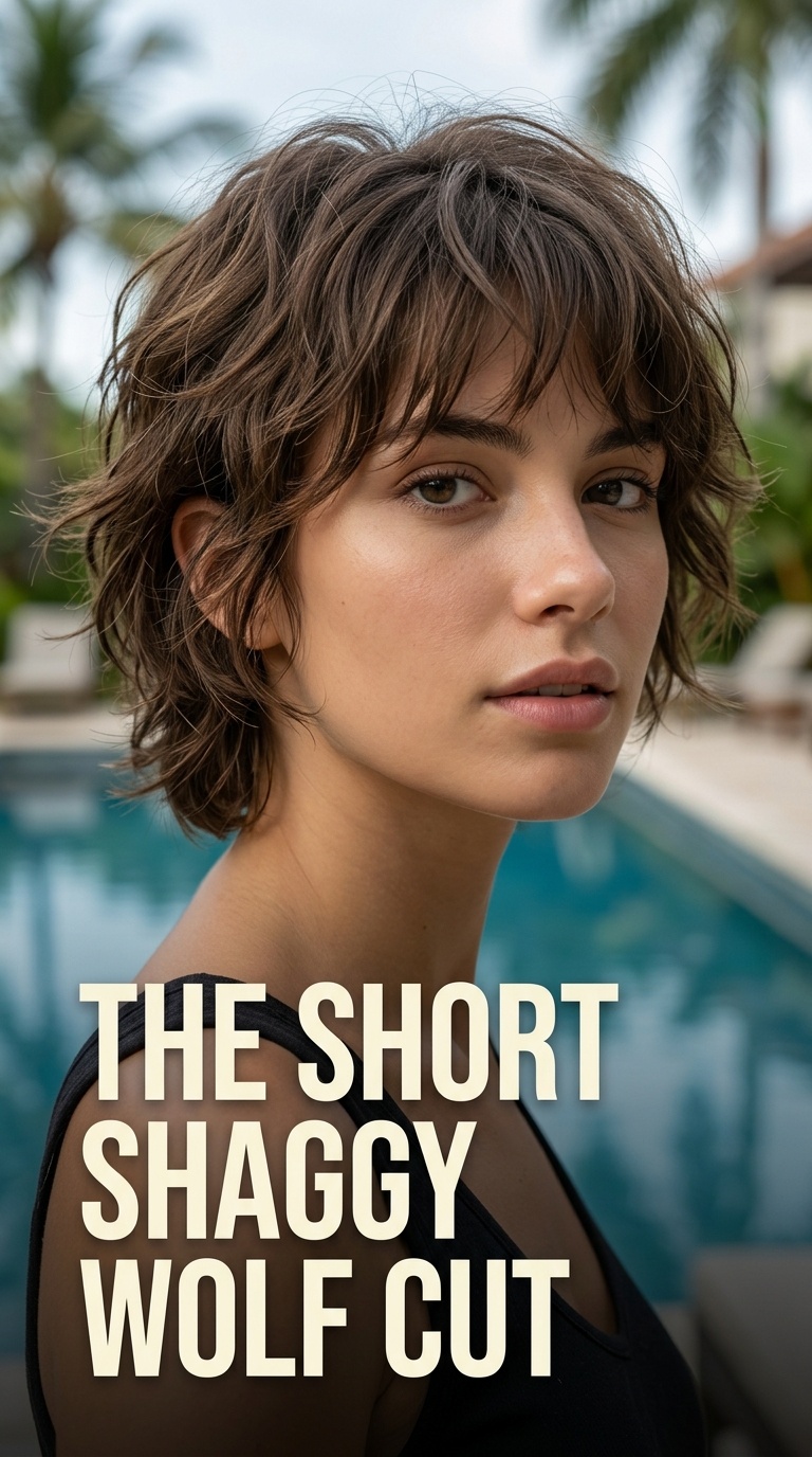 The Short Shaggy Wolf Cut