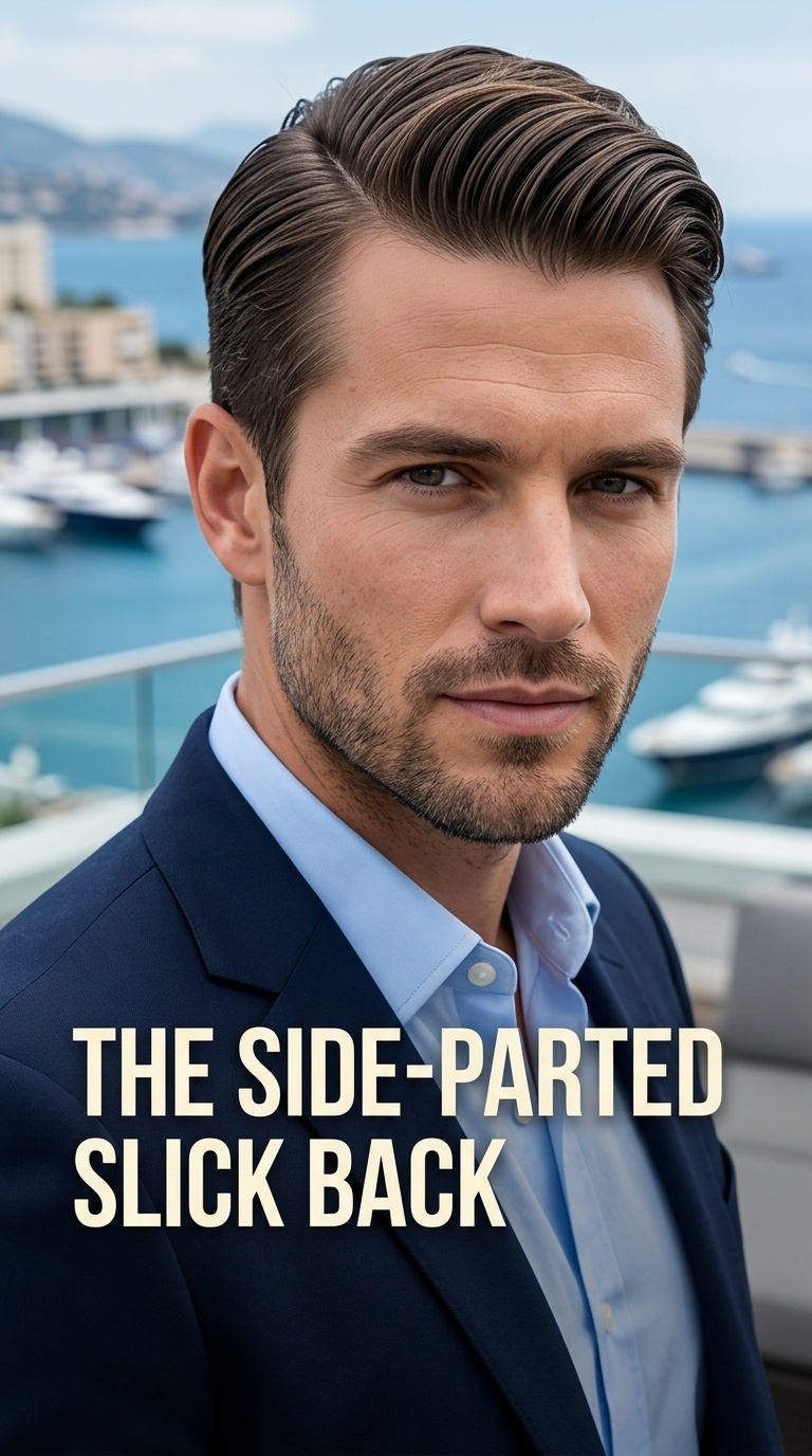 The Side-Parted Slick Back