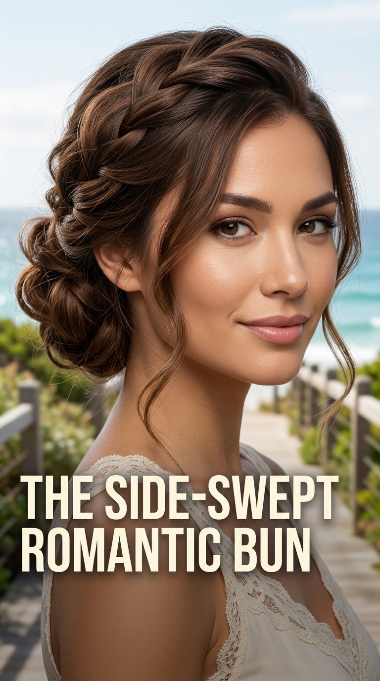 The Side-Swept Romantic Bun