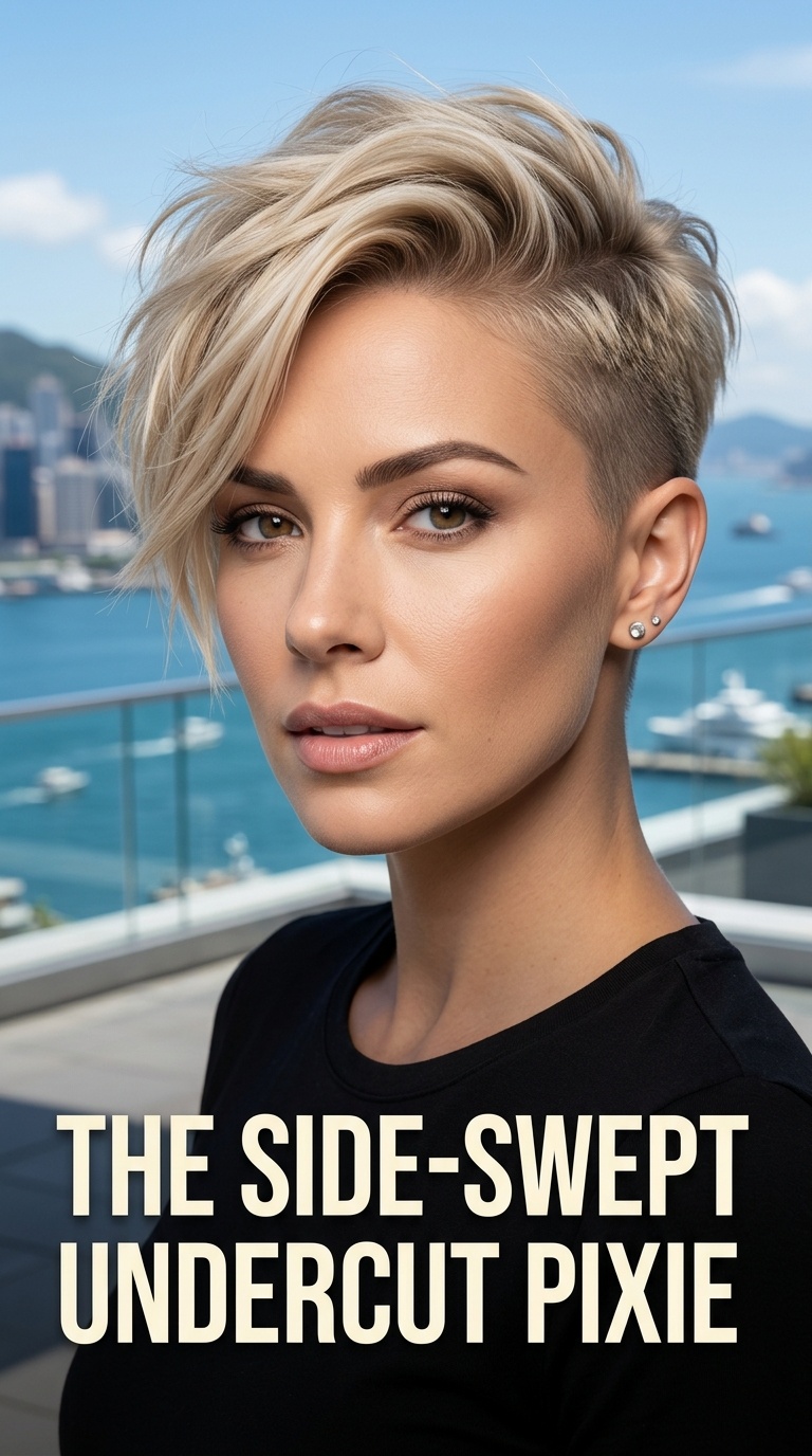The Side-Swept Undercut Pixie