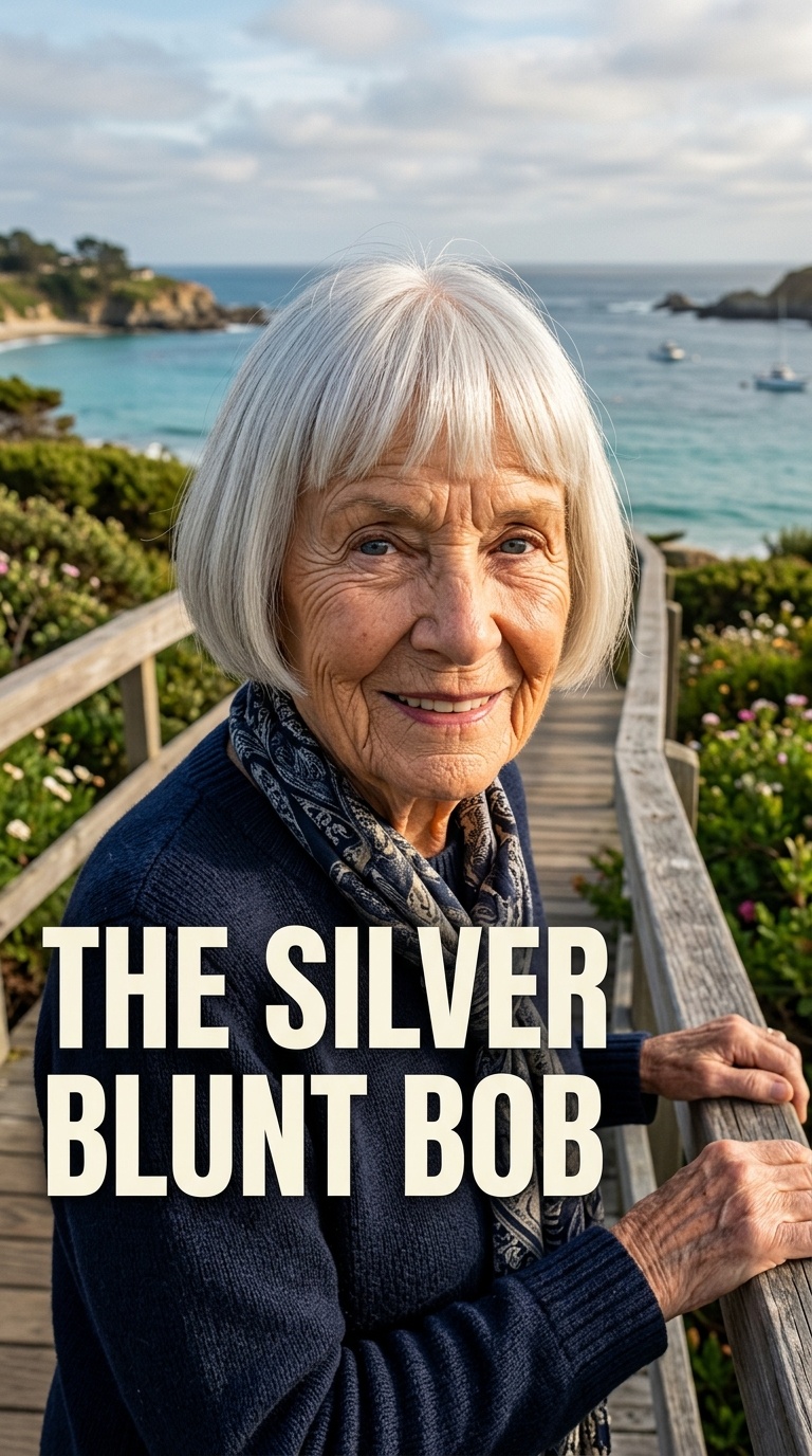 The Silver Blunt Bob