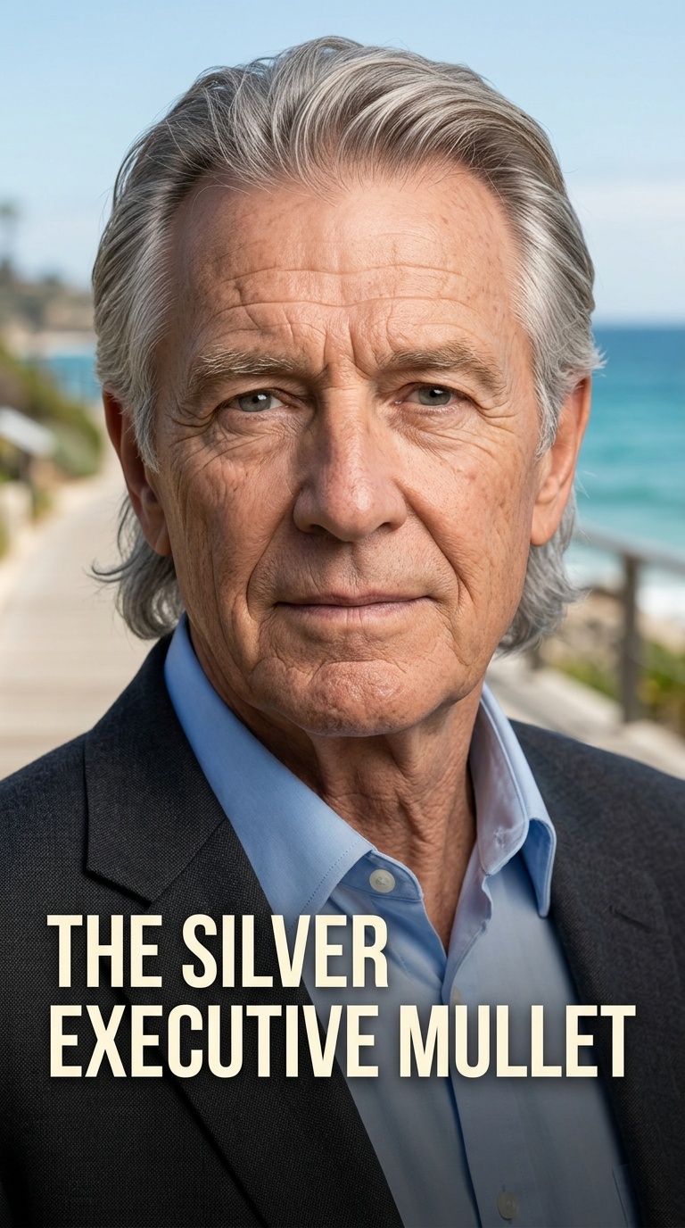 The Silver Executive Mullet