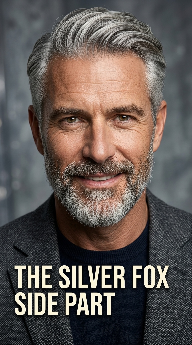 The Silver Fox Side Part