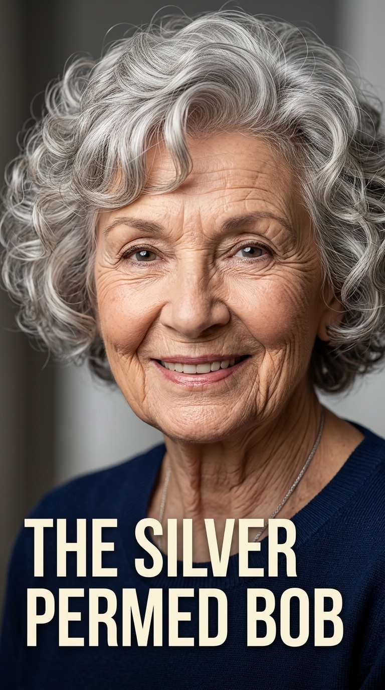 The Silver Permed Bob