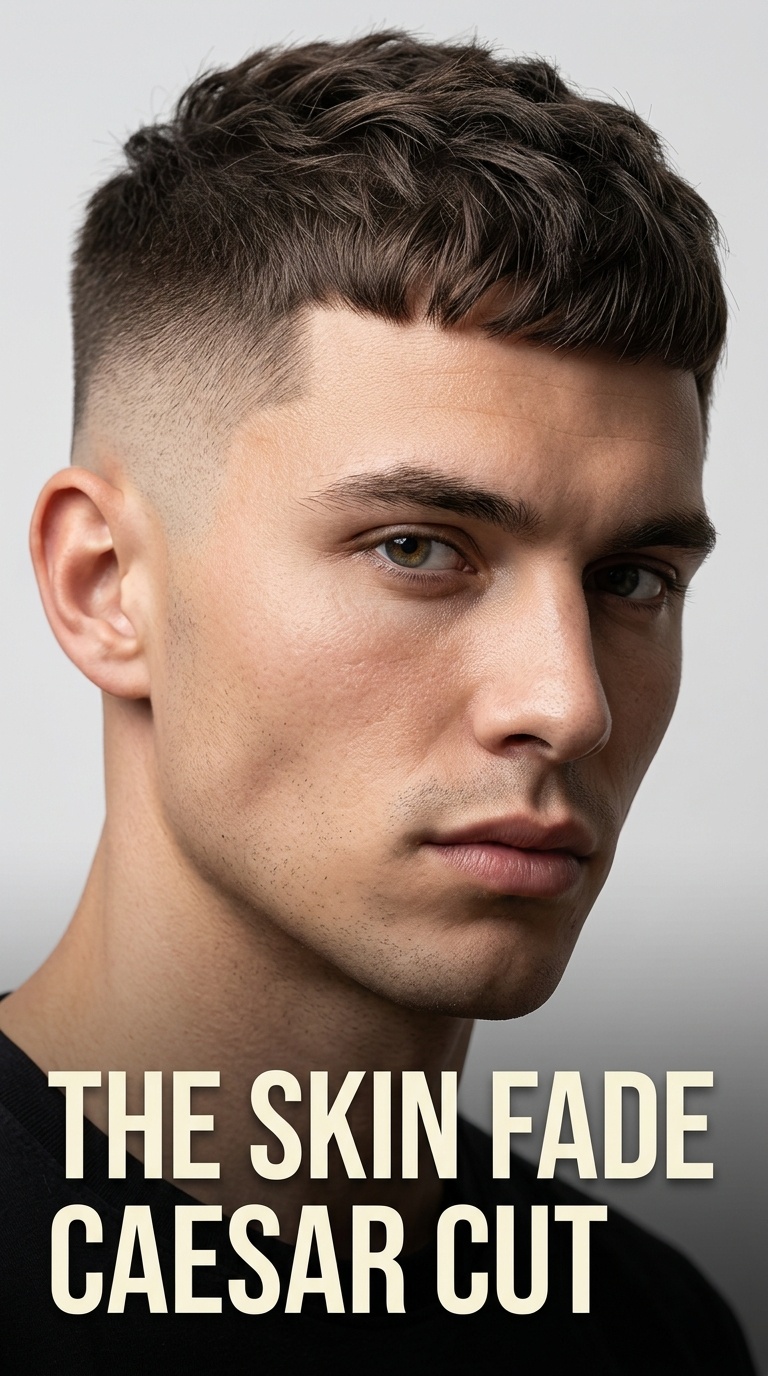 The Skin Fade Caesar Cut