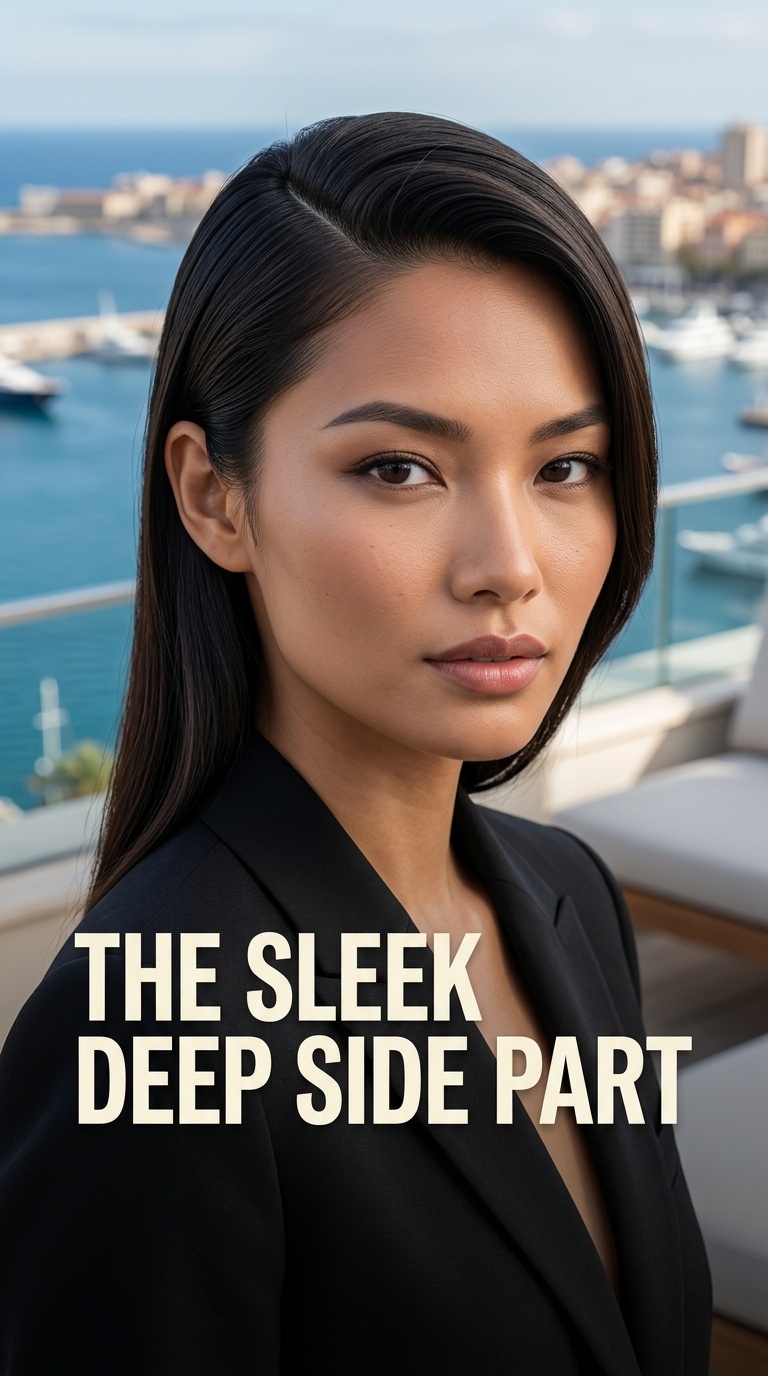 The Sleek Deep Side Part