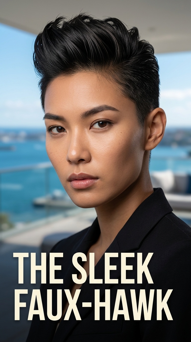 The Sleek Faux-Hawk