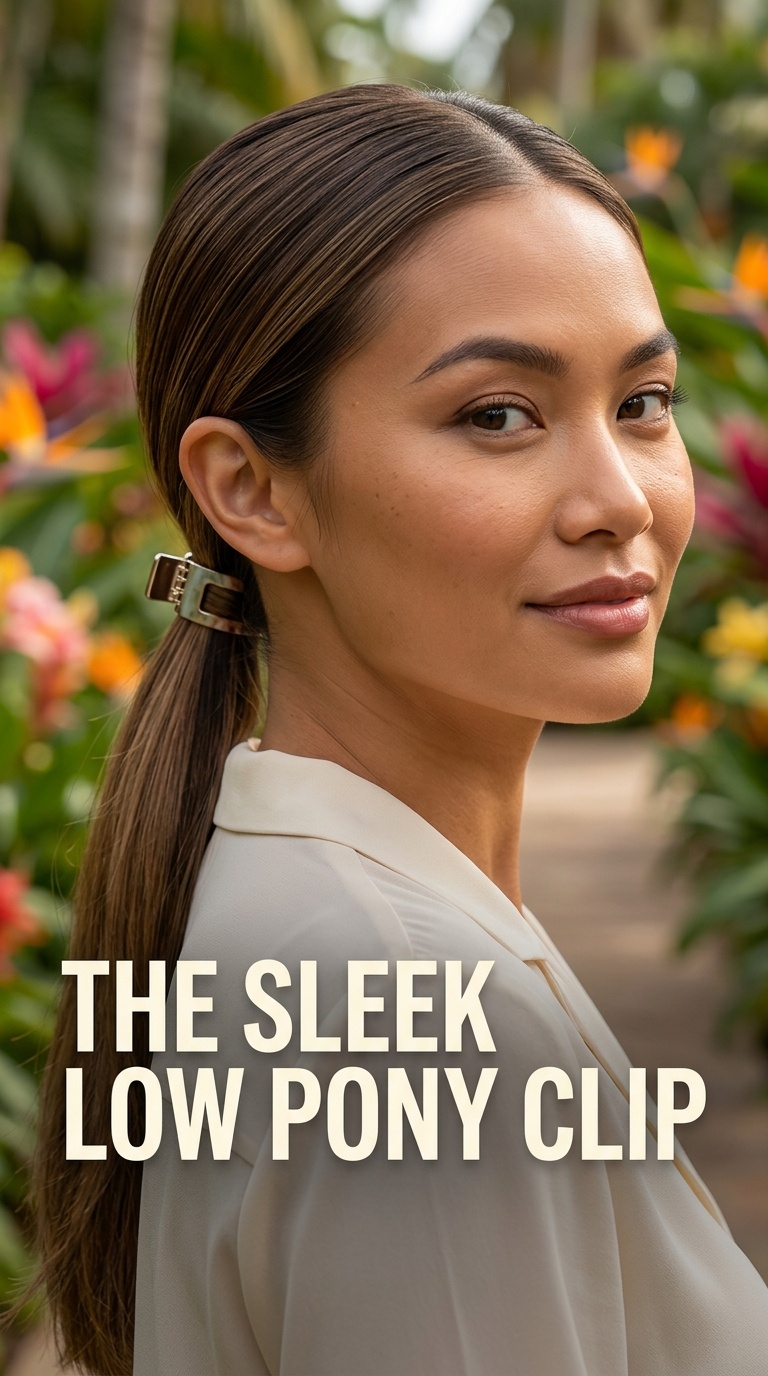 The Sleek Low Pony Clip