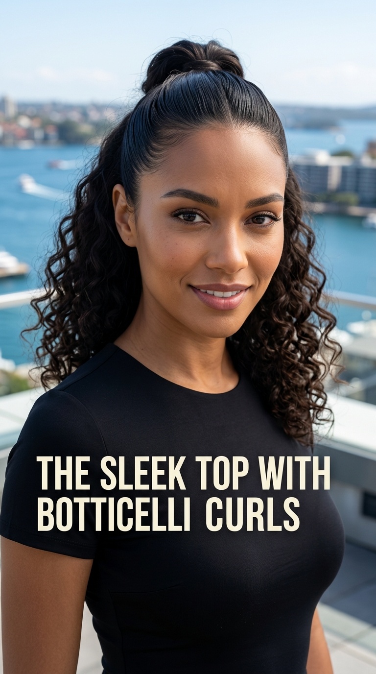 The Sleek Top with Botticelli Curls