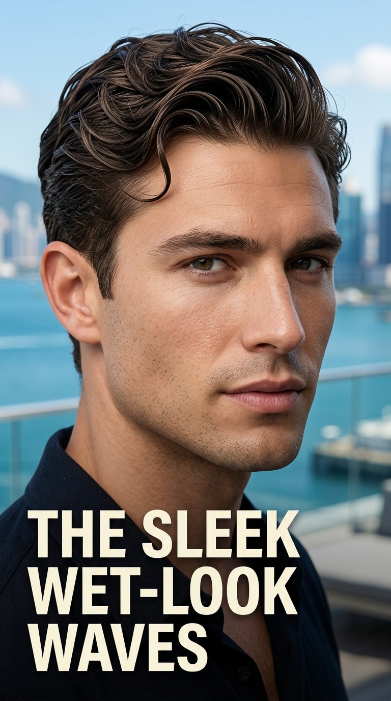 The Sleek Wet-Look Waves