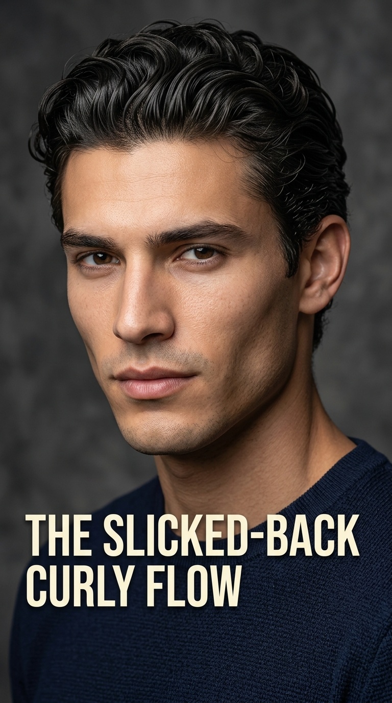 The Slicked-Back Curly Flow