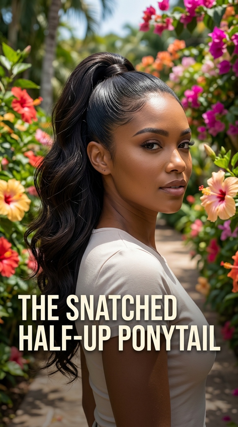 The Snatched Half-Up Ponytail