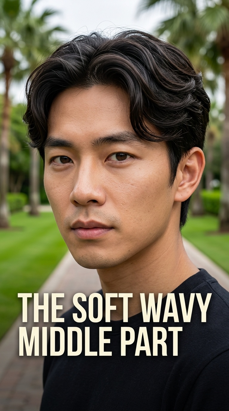 The Soft Wavy Middle Part