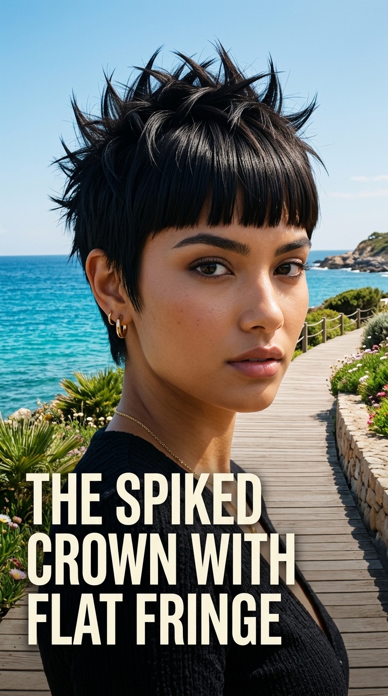 The Spiked Crown with Flat Fringe