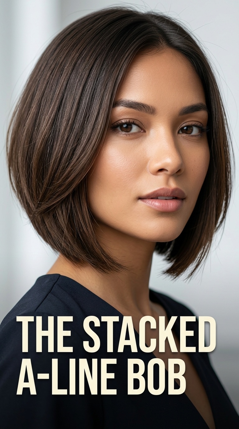 The Stacked A-Line Bob