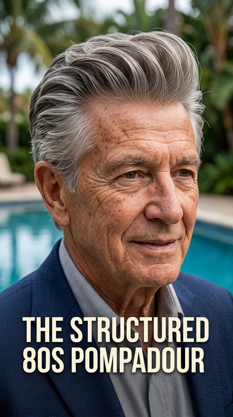 The Structured 80s Pompadour