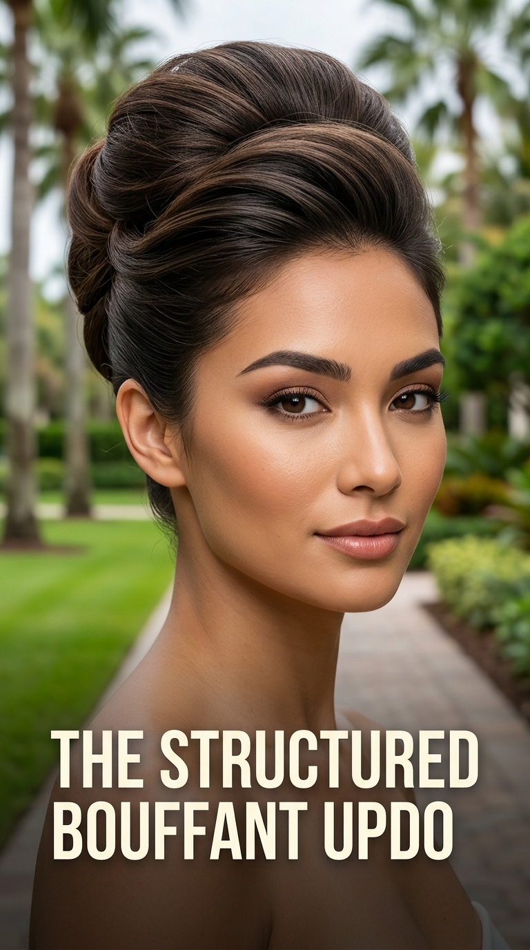 The Structured Bouffant Updo
