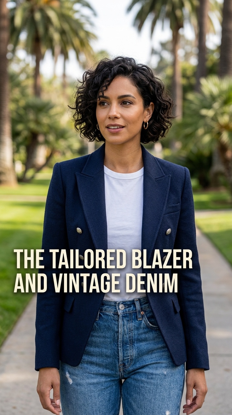 The Tailored Blazer and Vintage Denim
