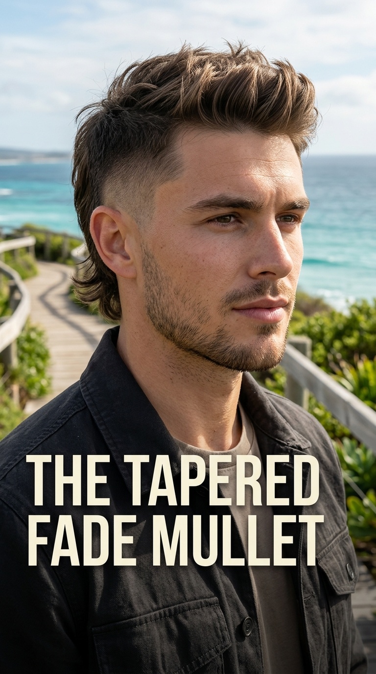 The Tapered Fade Mullet