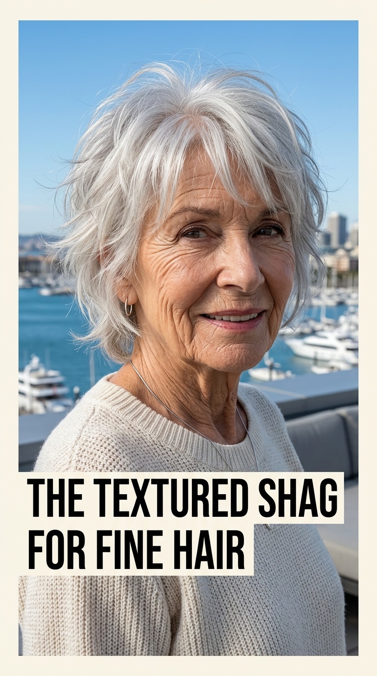 The Textured Shag for Fine Hair