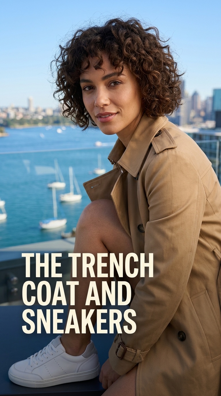 The Trench Coat and Sneakers
