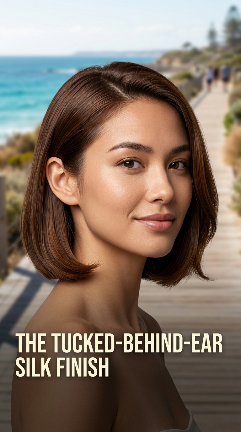 The Tucked-Behind-Ear Silk Finish