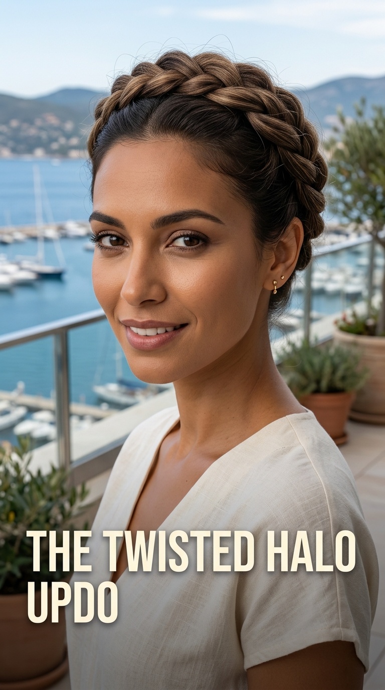 The Twisted Halo Updo