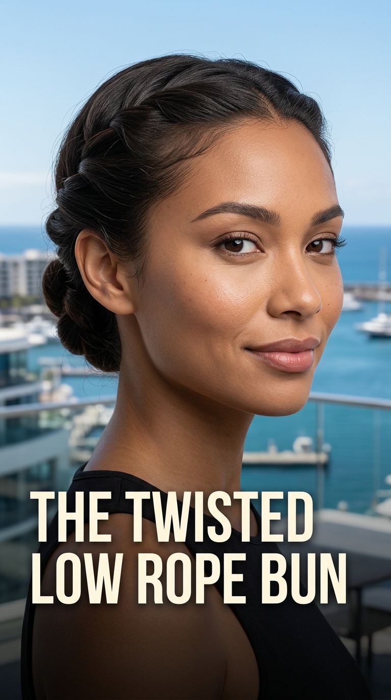 The Twisted Low Rope Bun