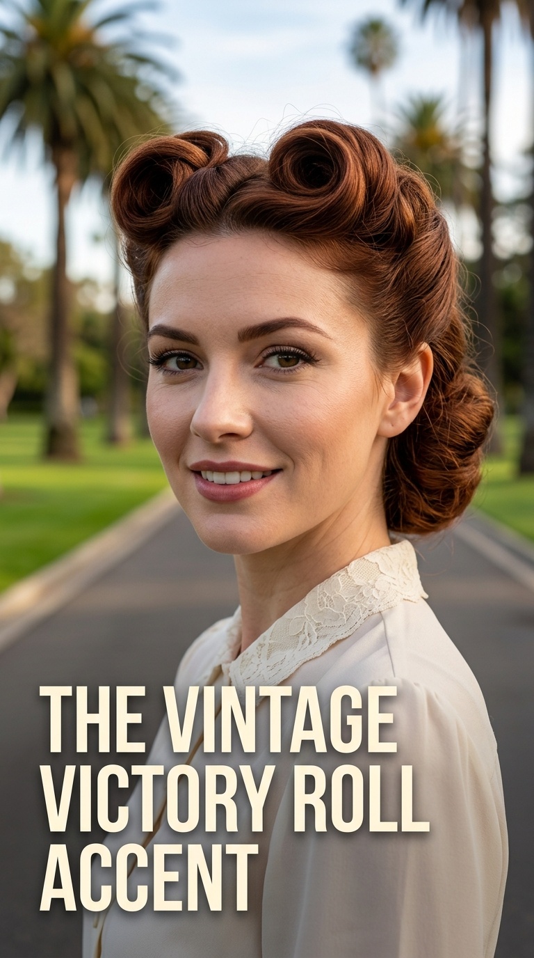 The Vintage Victory Roll Accent