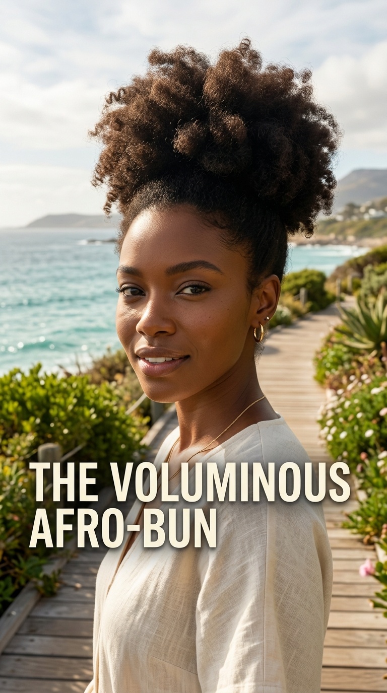 The Voluminous Afro-Bun