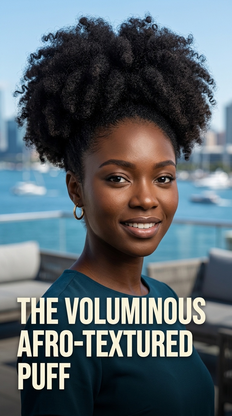 The Voluminous Afro-Textured Puff