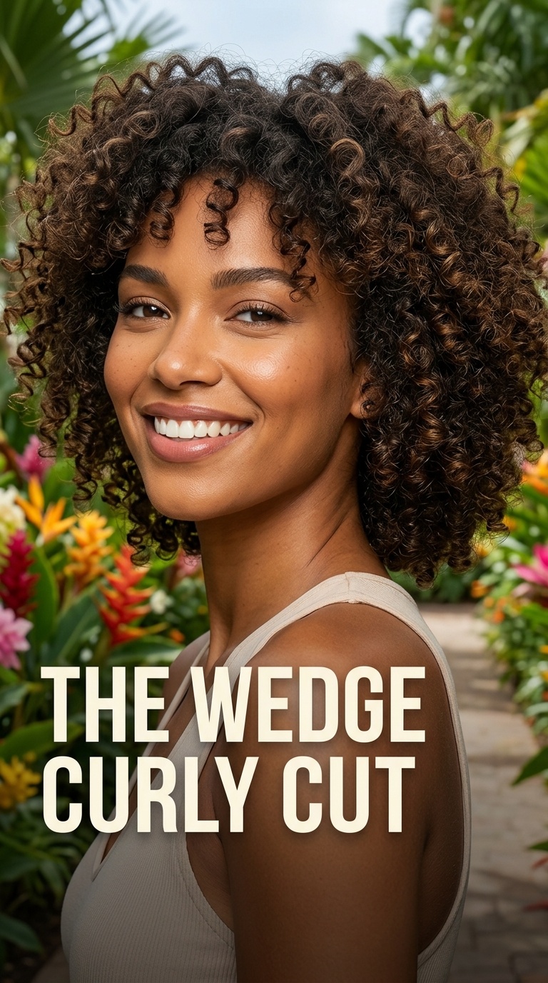 The Wedge Curly Cut