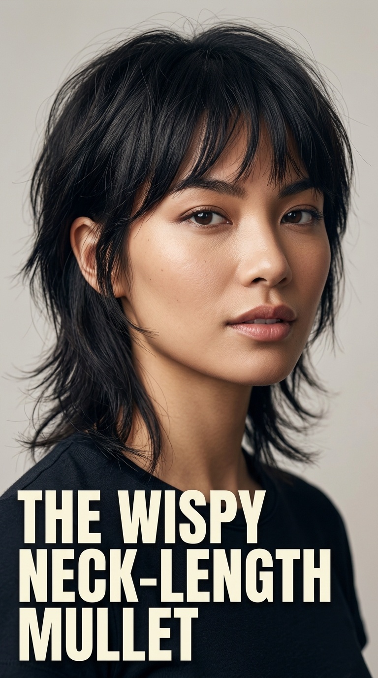The Wispy Neck-Length Mullet