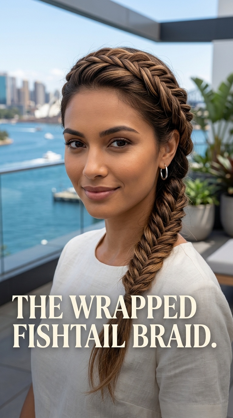 The Wrapped Fishtail Braid