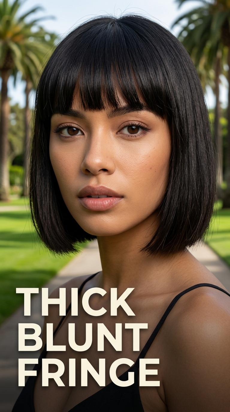 Thick Blunt Fringe