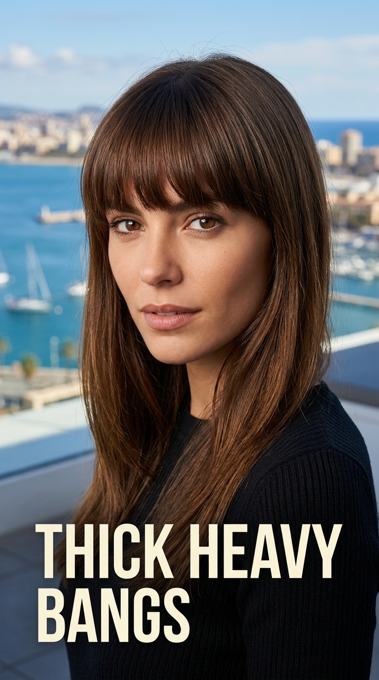 Thick Heavy Bangs