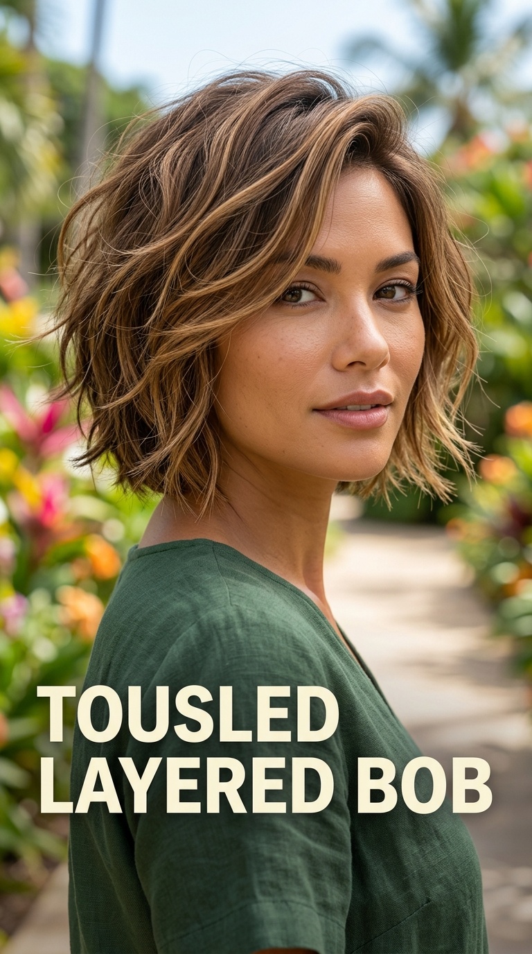 Tousled Layered Bob