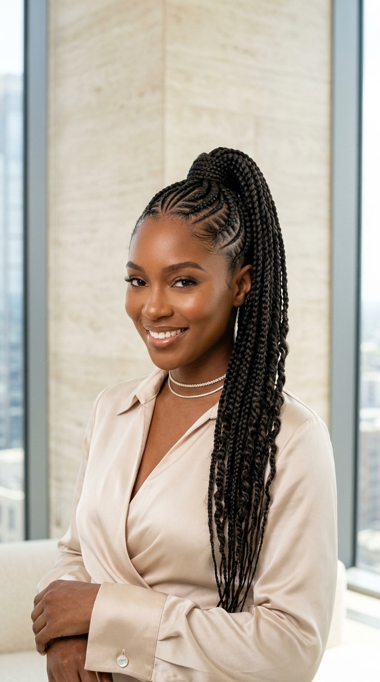 Tribal Braided Ponytail For Women