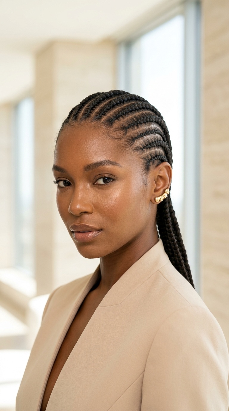 Tribal Braids To The Back