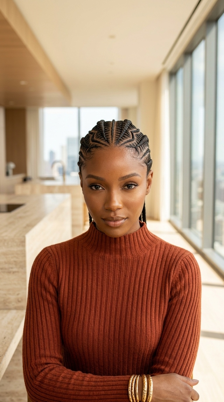 Tribal Cornrow Braids Black Women Styles