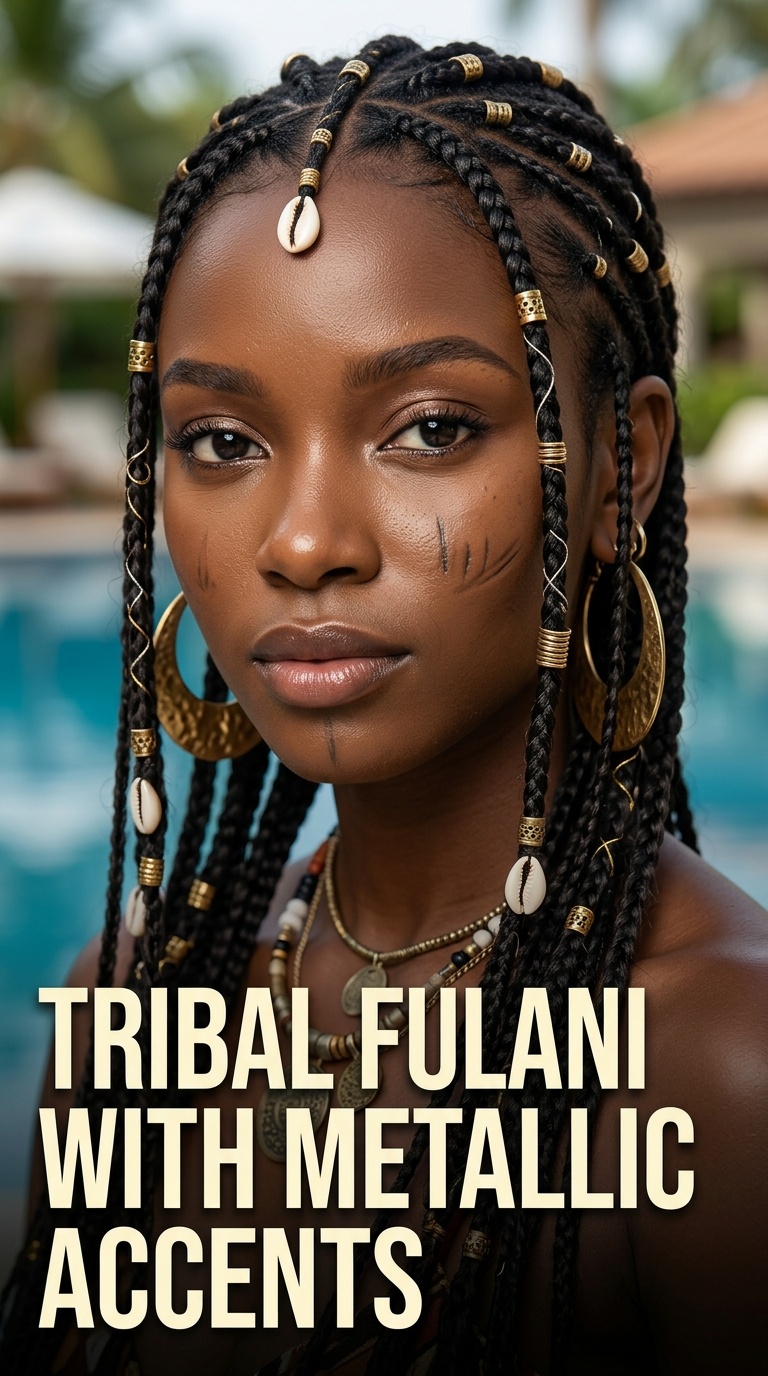 Tribal Fulani with Metallic Accents