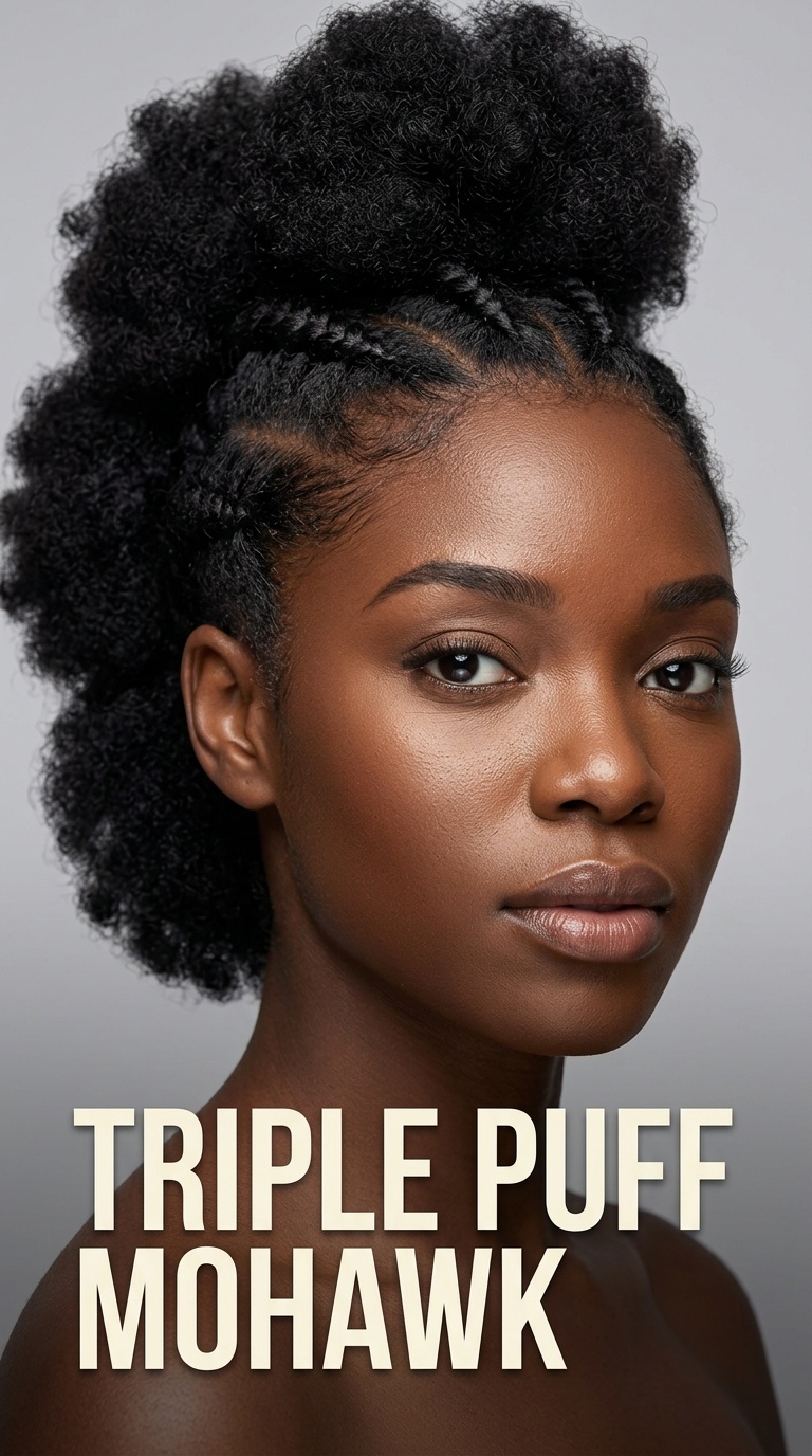Triple Puff Mohawk